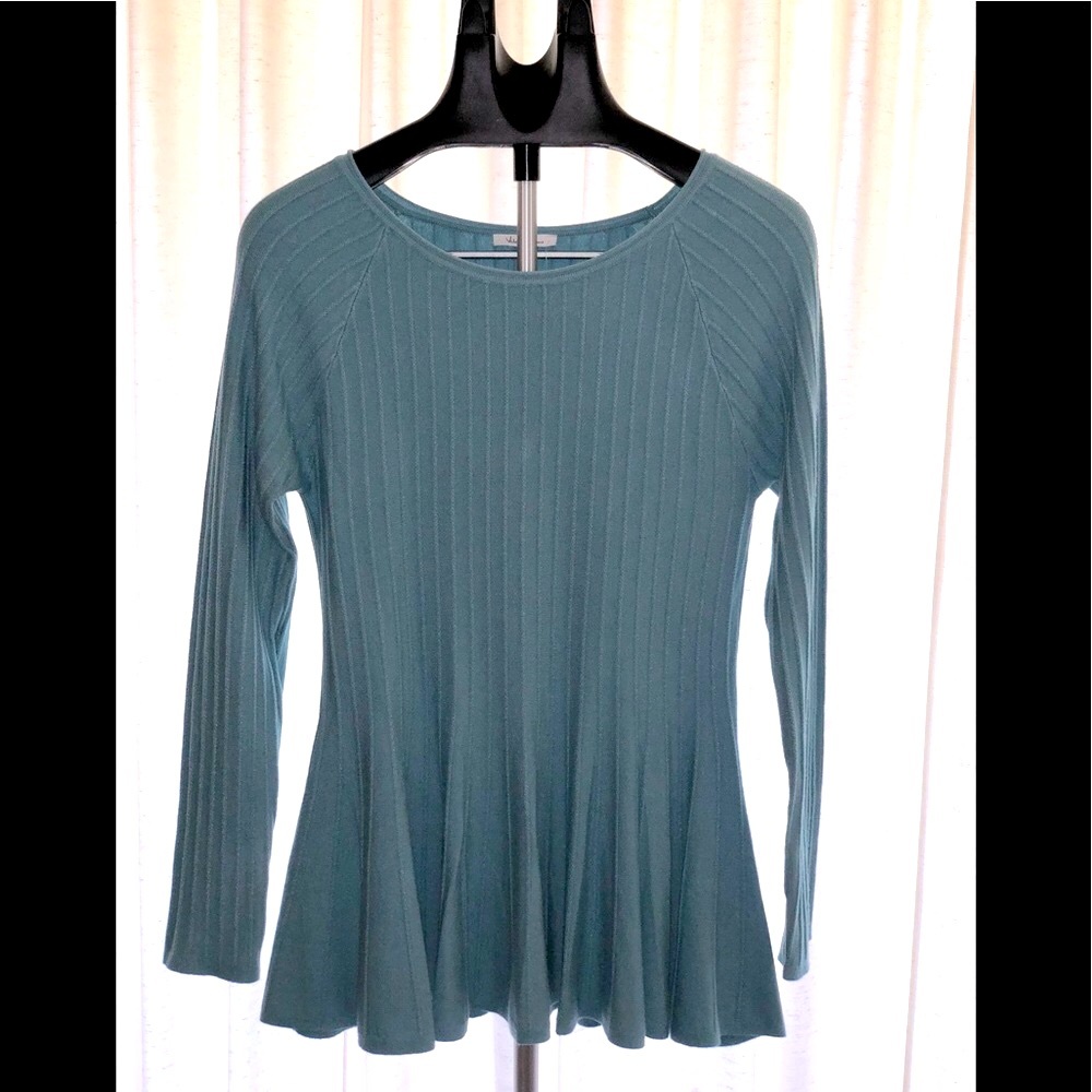 Dusty Blue Peplum Sweater NWT